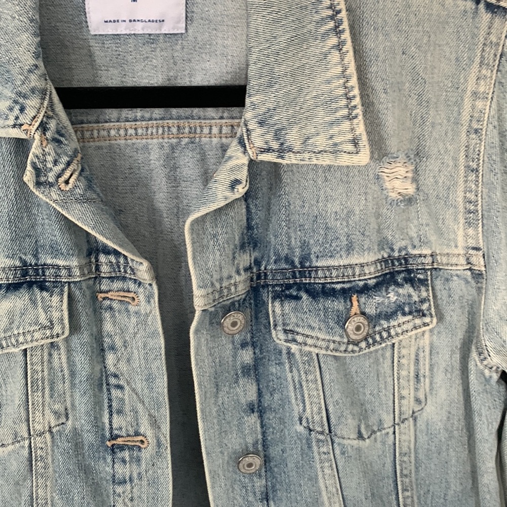 Distressed Jean Jacket - Picture 3 of 6